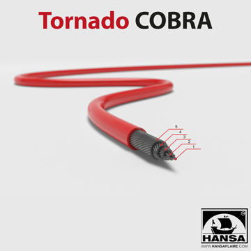 РОТАЦИОНЕН КОМПЛЕКТ ЗА ПОЧИСТВАНЕ НА КОМИНИ - TORNADO - HANSA, Art. 152, Barcode 4779022361135