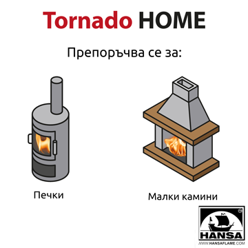 РОТАЦИОНЕН КОМПЛЕКТ ЗА ПОЧИСТВАНЕ НА КОМИНИ - TORNADO Home - HANSA, Art. 150, Barcode 4779022360596