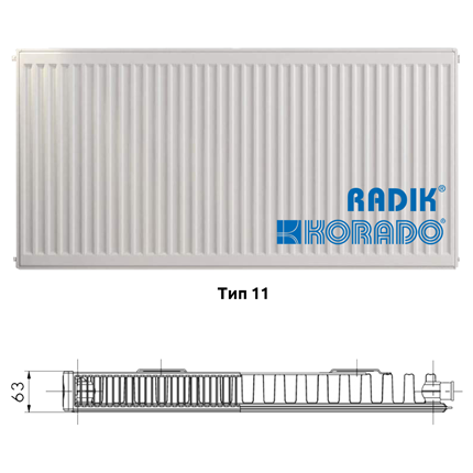 Korado Radik Klasik - Стоманени панелни радиатори Тип 11