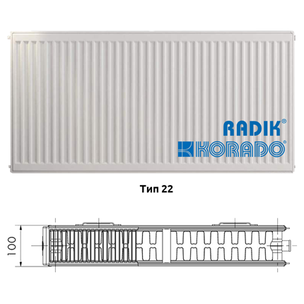 Korado Radik Klasik - Стоманени панелни радиатори Тип 22