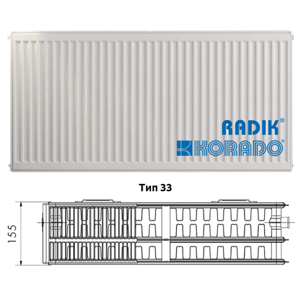 Korado Radik Klasik - Стоманени панелни радиатори Тип 33